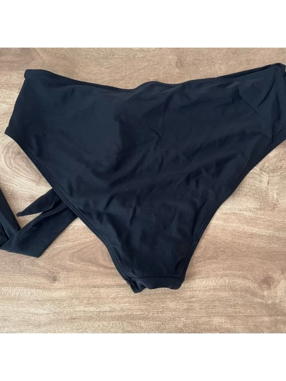 NWOT Black Bikini Bottom Tye Side swimsuit Bottom Only Size XL - Picture 4 of 5